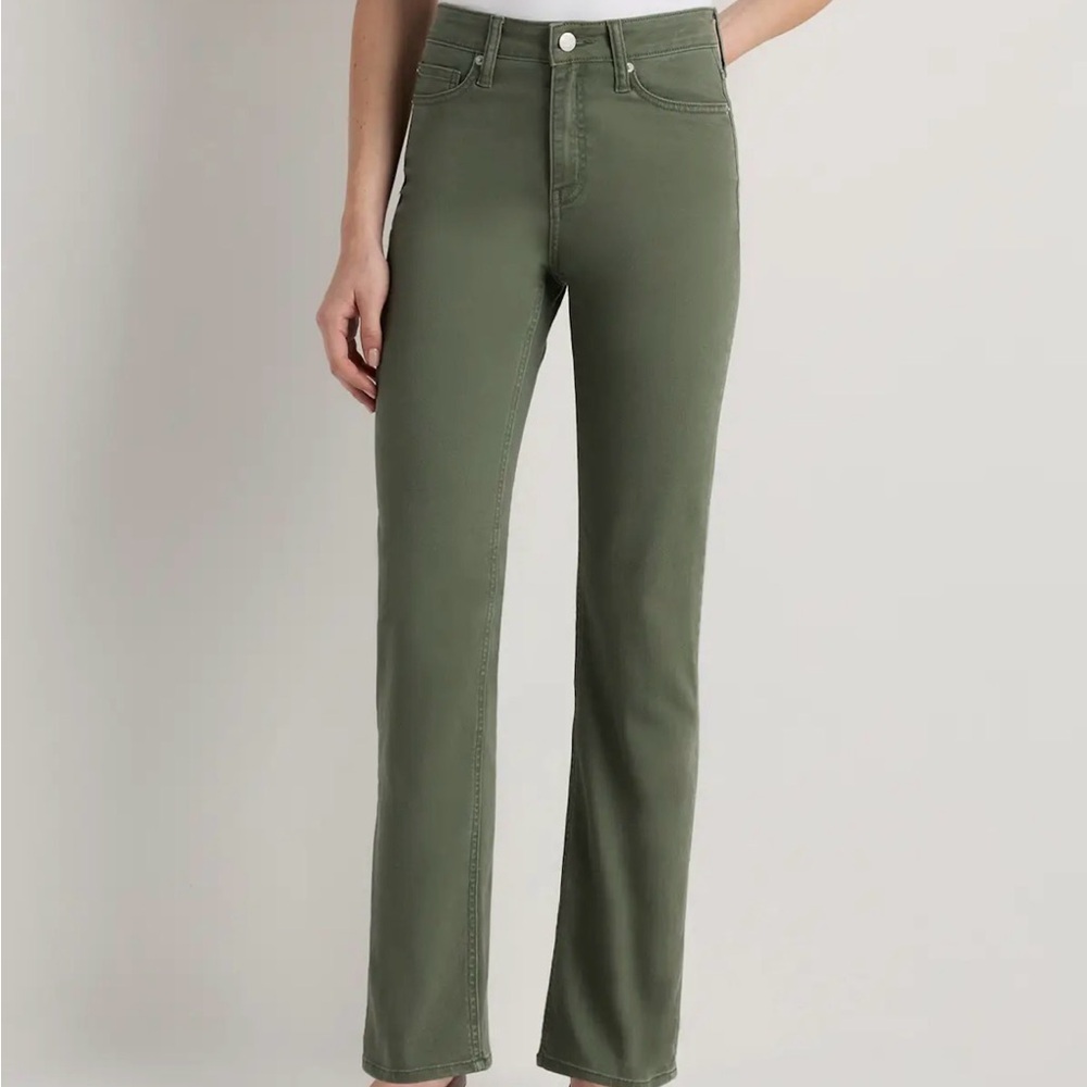 Quince loden Green Bella Straight-Leg Jeans